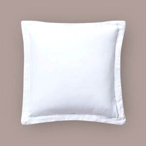 NWT Ralph Lauren Home RL Linen Contrast Euro Sham White/‎ Pebble Luxury Designer